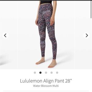 Lululemon Align Pant 28" - Water Blossom Multi